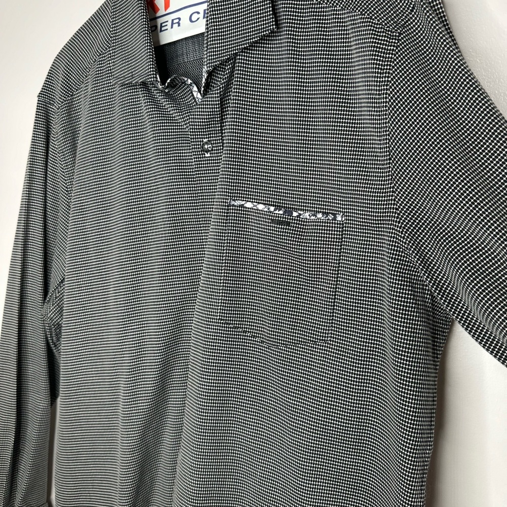 Robert Graham Modern Americana Men's XL Tailored Fit Black Dot Knowledge - Picture 2 of 10